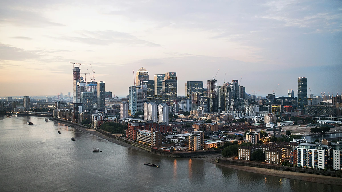 fintech cityscape